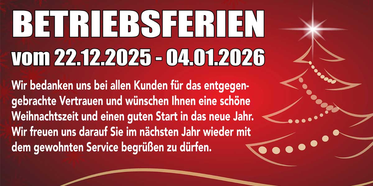 Weihnachtsferieninfo und Weihnachtsgruesse Reifenservice-Beckmann 2025
